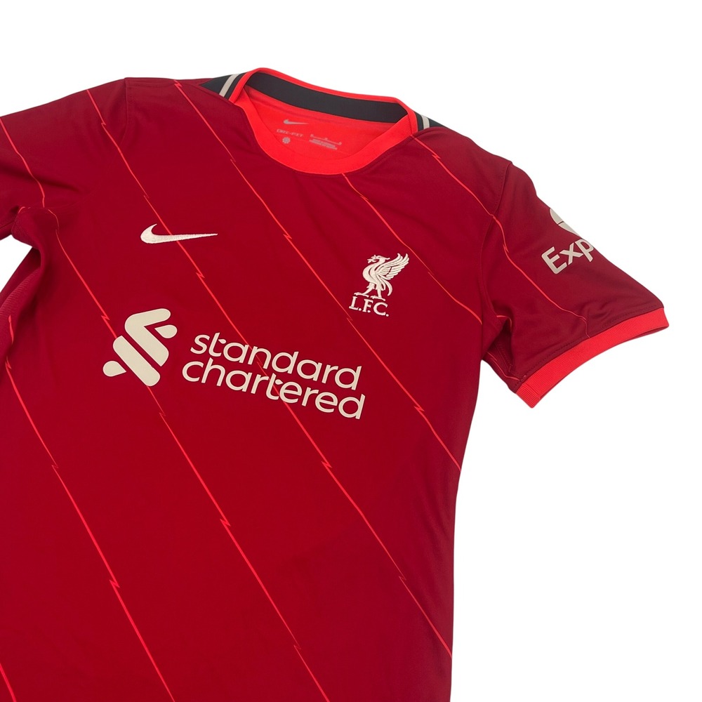 Nike Liverpool FC Mens Size M Soccer Jersey Short Sleeve Dri FIT Red Number 6 - Picture 2 of 8